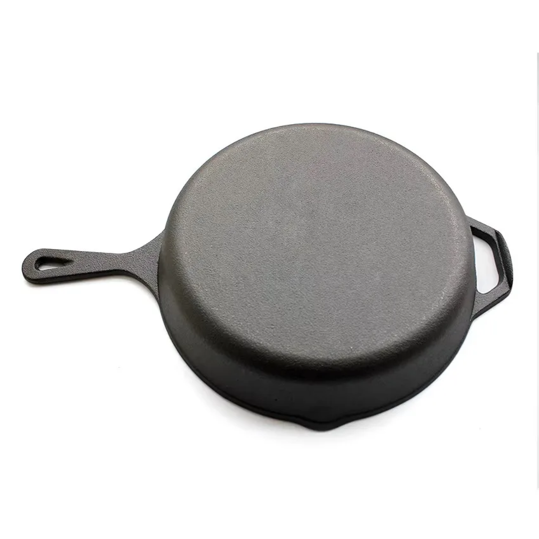 Premium Pre-Seasoned Cast Iron Skillet (26cm & 30cm) | Heavy-Duty Pan