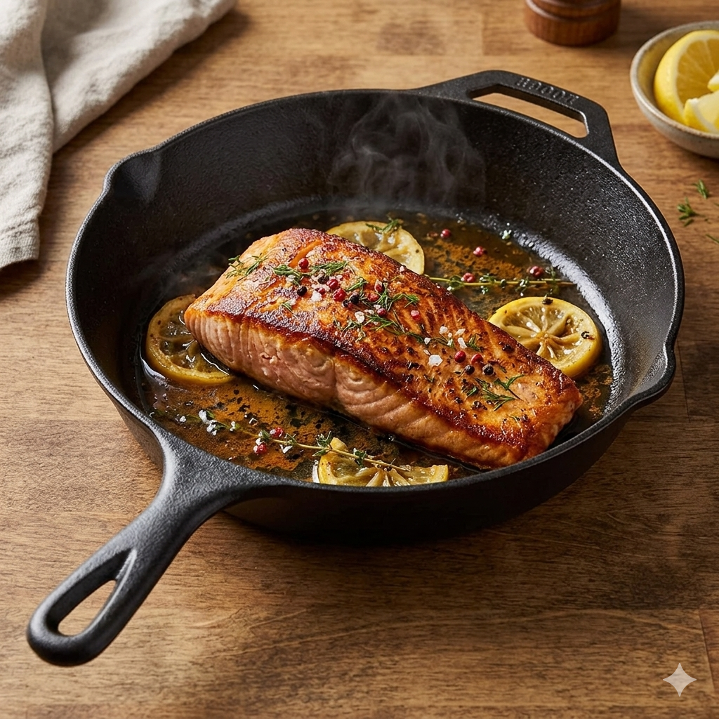 Premium Pre-Seasoned Cast Iron Skillet (26cm & 30cm) | Heavy-Duty Pan