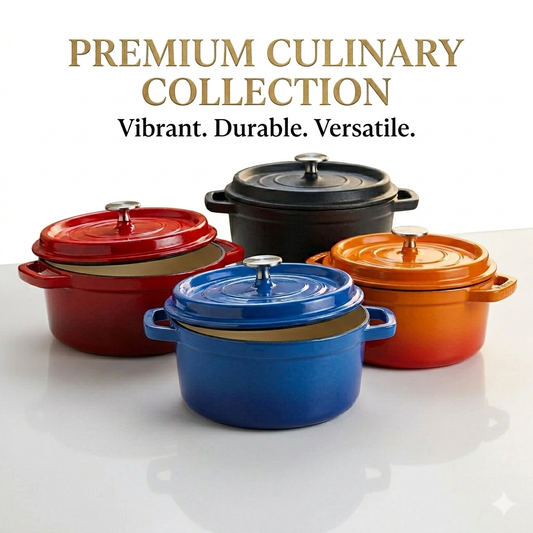 Enamel Cast Iron Pot – Cook with Love, Serve with Style , Welcome Home LB