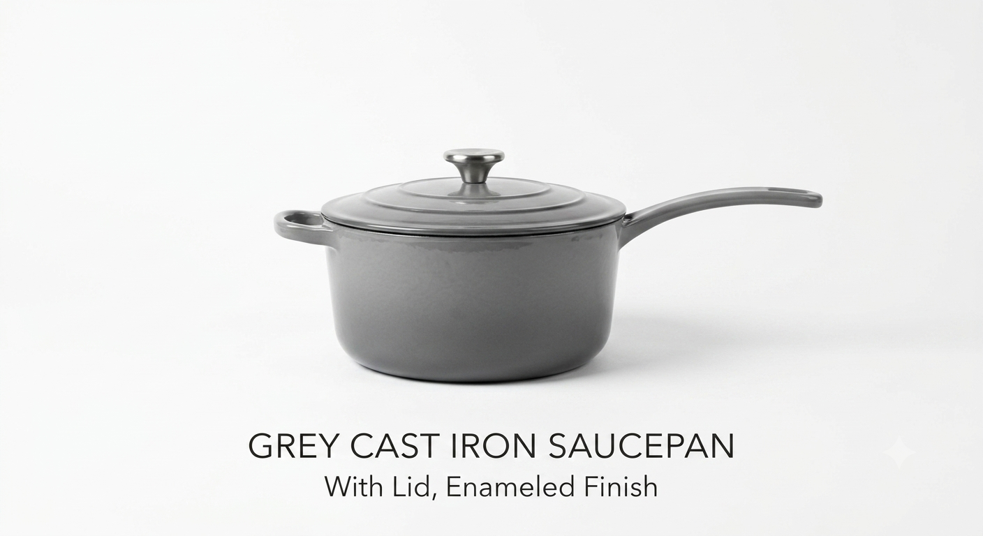 Smartpan Enamel Cast Iron Red Sauce Pan 19cm – Non-Stick Cookware for Induction & Gas Stoves Lebanon