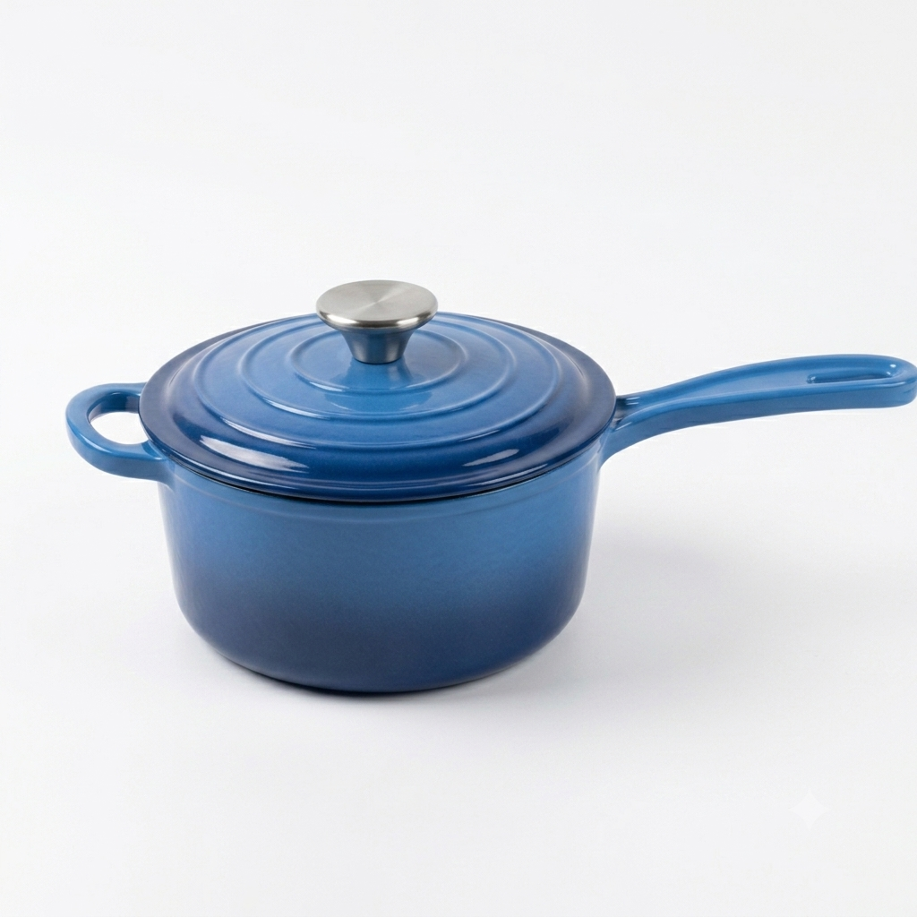 Smartpan Enamel Cast Iron Red Sauce Pan 19cm – Non-Stick Cookware for Induction & Gas Stoves Lebanon