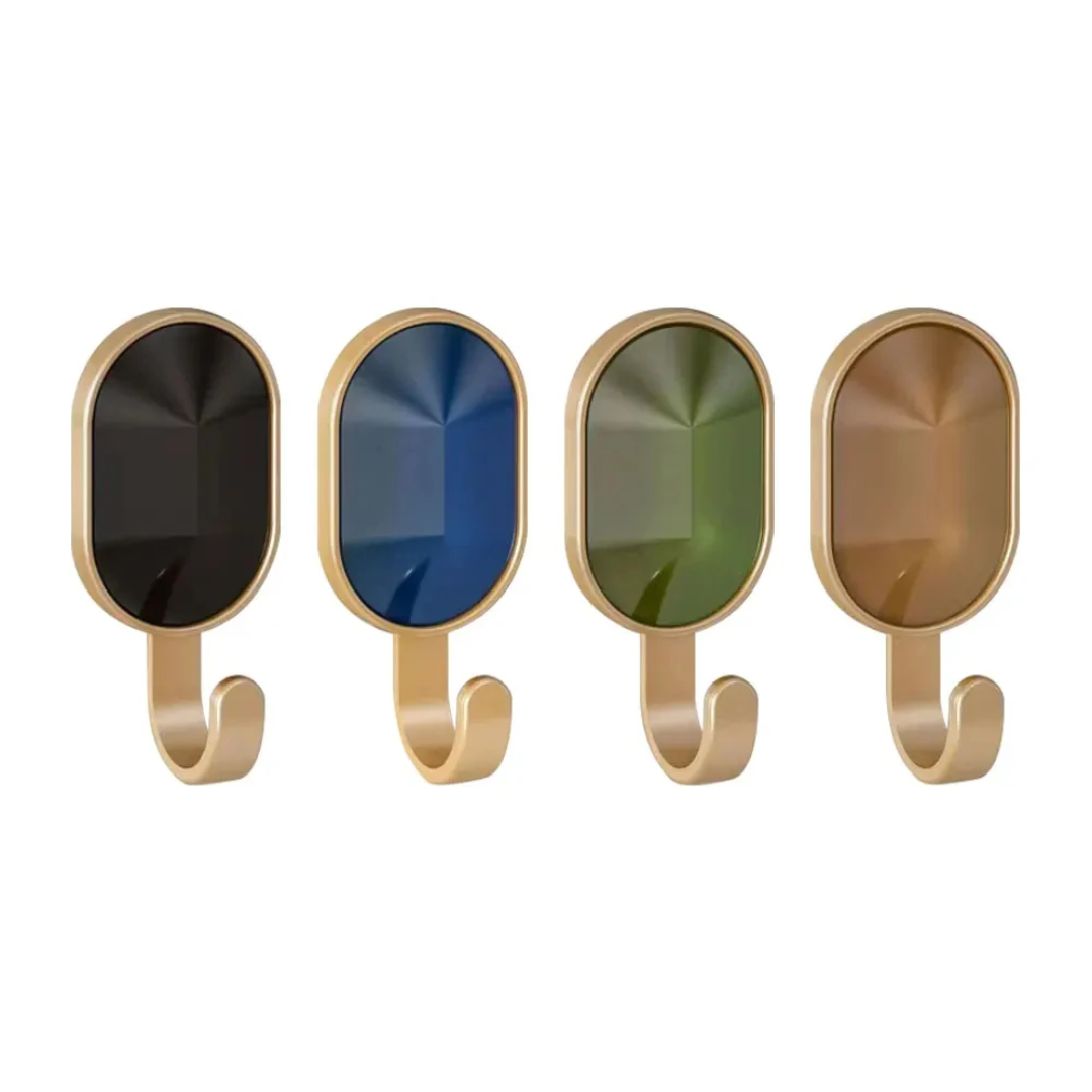 Luxury Geometric Self-Adhesive Wall Hooks | No-Drill Home  Geometric Self-Adhesive Wall Hooks (Pack of 4)