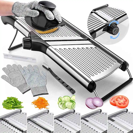 Multi-Functional Mandoline Vegetable Slicer & Chopper