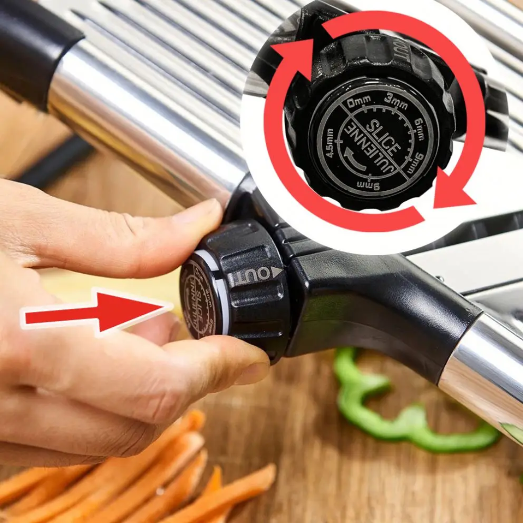 Multi-Functional Mandoline Vegetable Slicer & Chopper