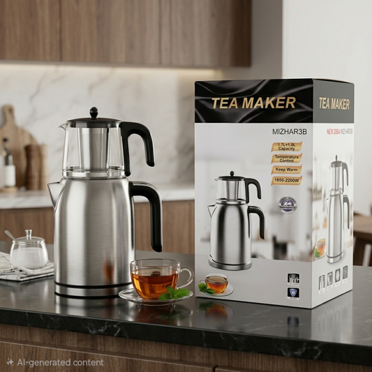 Mizhar 3B Professional Electric Tea Maker & Kettle Stainless Steel