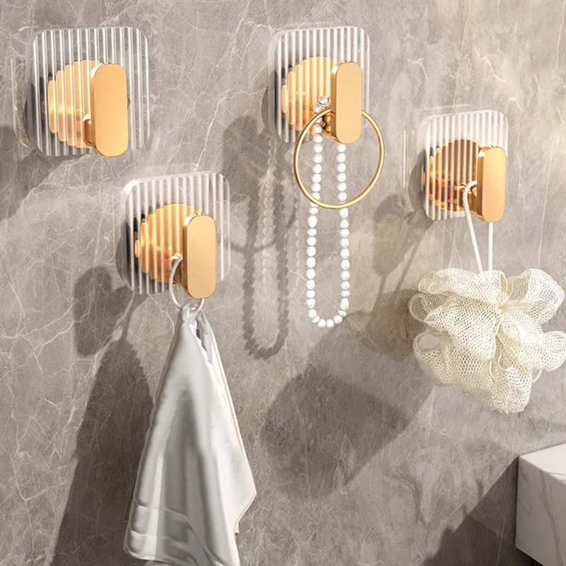 5.3cm Star-Shaped Transparent Wall Hooks – No Drilling, No Damage