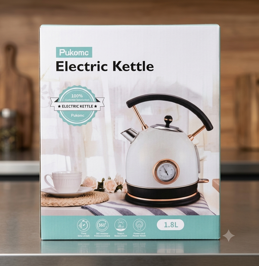 RTS Stainless Steel 1.8L Retro Electric Kettle
Add a touch of vintage charm to your kitchen.