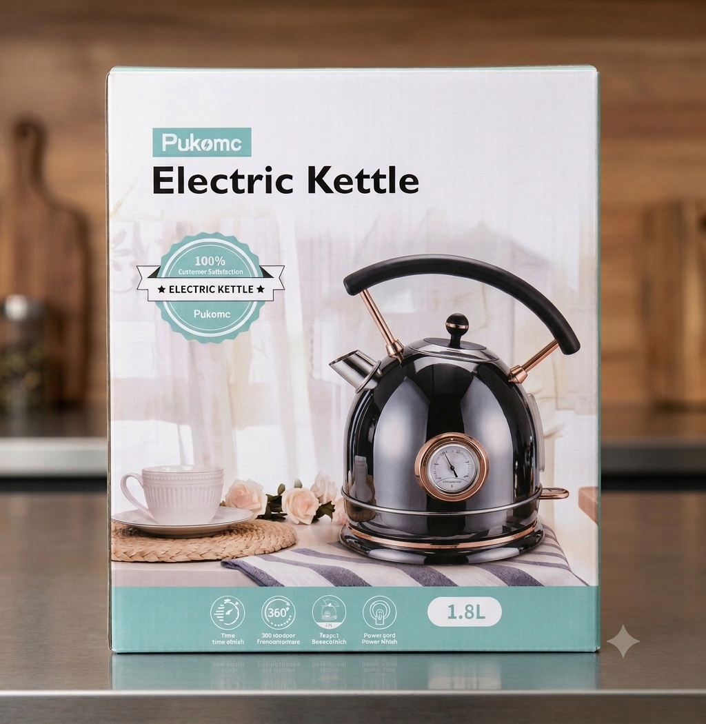 RTS Stainless Steel 1.8L Retro Electric Kettle
Add a touch of vintage charm to your kitchen.