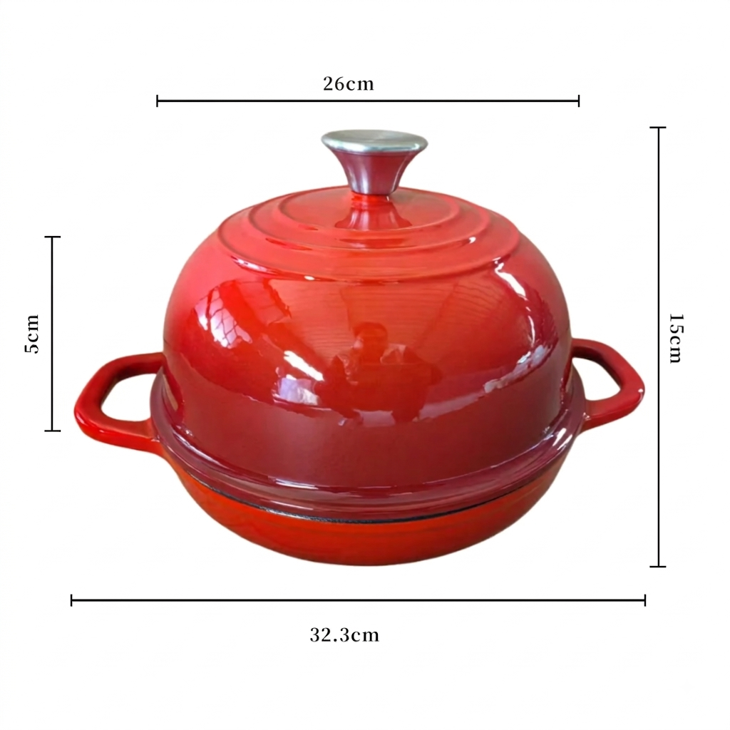 Premium Cast Iron Bread Oven | The Ultimate Sourdough Dutch Oven 26cm