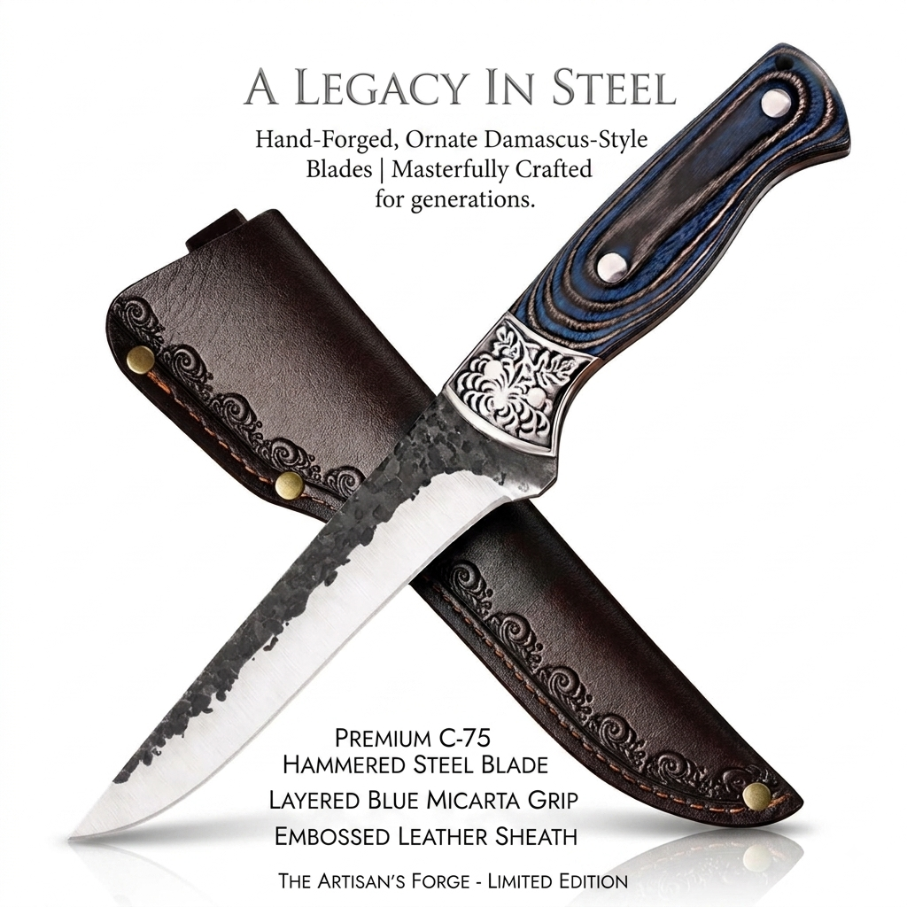 A Legacy in Steel: Hand-Forged Artisan Fixed Blade