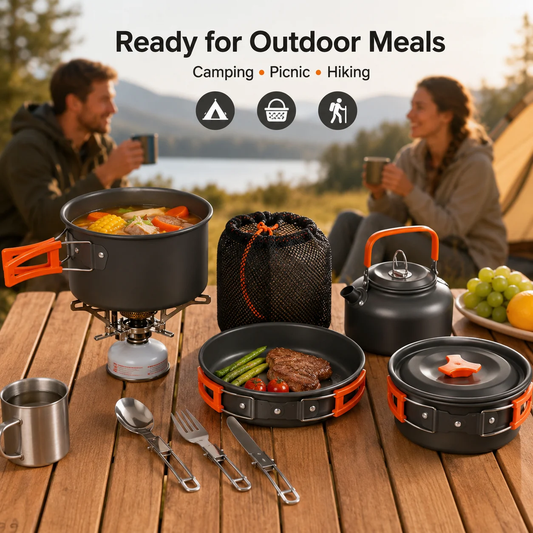 All-in-One Camping Cookware Set | Lightweight Outdoor Mess Kit