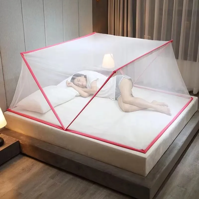 Foldable Portable Mosquito Net Canopy Tent for Bed (190 x 160 x 95 cm)
