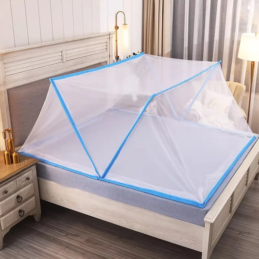 Foldable Portable Mosquito Net Canopy Tent for Bed (190 x 160 x 95 cm)