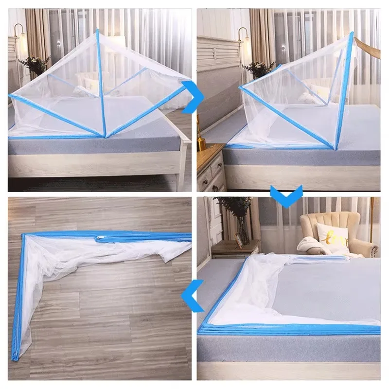 Foldable Portable Mosquito Net Canopy Tent for Bed (190 x 160 x 95 cm)