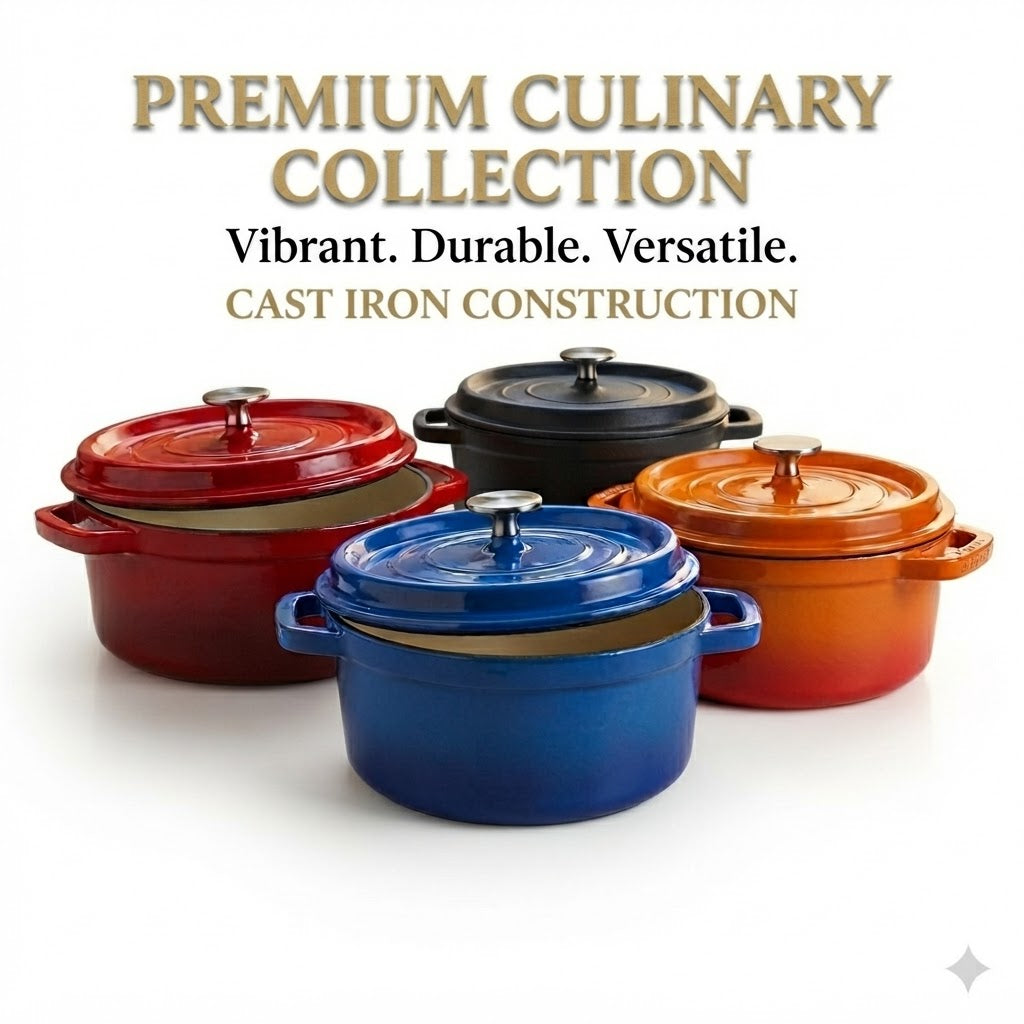 Enamel Cast Iron Pot – Cook with Love, Serve with Style , Welcome Home LB