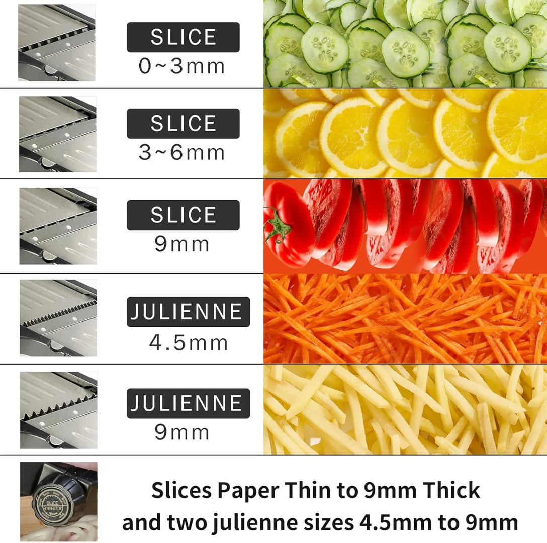 Multi-Functional Mandoline Vegetable Slicer & Chopper