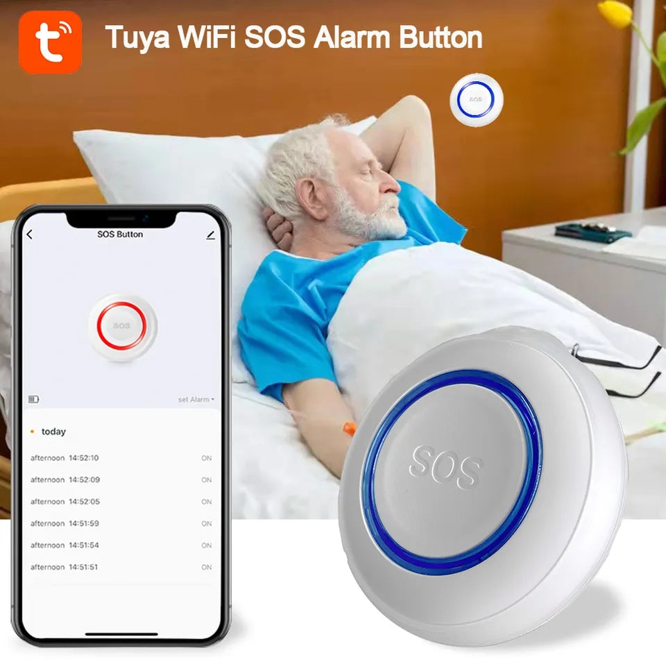 Smart Wireless Wi-Fi Care System – SOS Alert Button for Elderly and Disabled