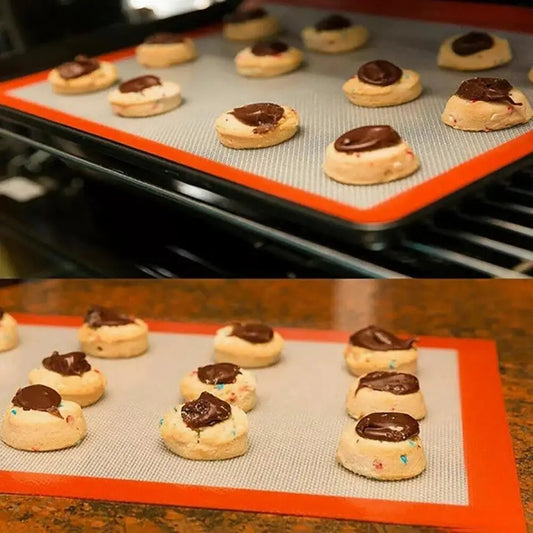 Non-Stick Silicone Oven Baking Mat Dough rolling Mat Sheet Glass Fibre  for Cake and pastry.
