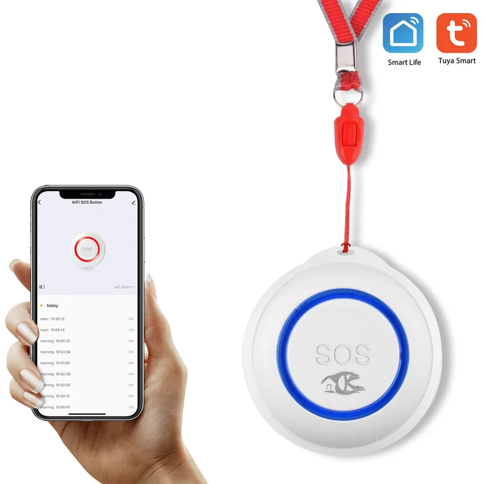Smart Wireless Wi-Fi Care System – SOS Alert Button for Elderly and Disabled