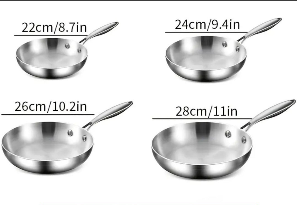Premium 3-Ply Stainless Steel Pan