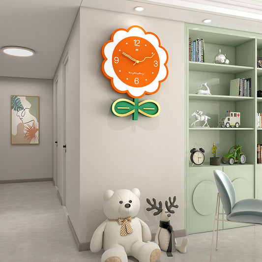 Flower clock 🌼 Brighten Your Walls with the Sunny Flower Wall Clock! 🌻