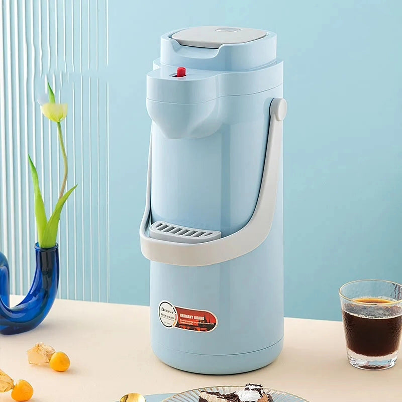 Premium Air Pressure Pot 2.5L is a versatile and eco-friendly thermal dispenser designed to keep beverages hot or cold .features and durable construction make it ideal for home, office, or outdoor use