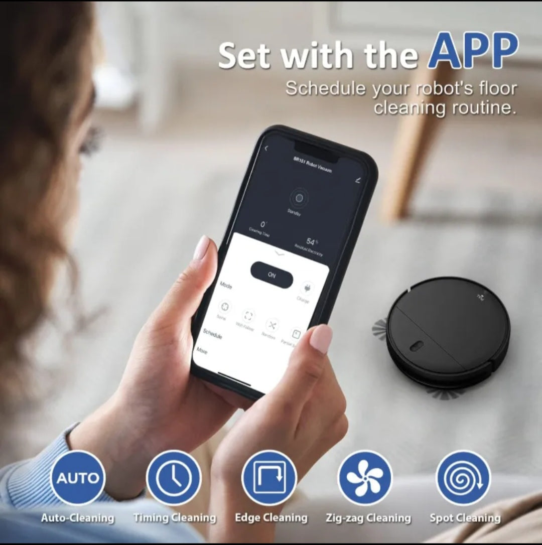 ONSON BR151 Robot Vacuum Cleaner – 4500Pa Powerful Suction, Smart & Customizable Cleaning