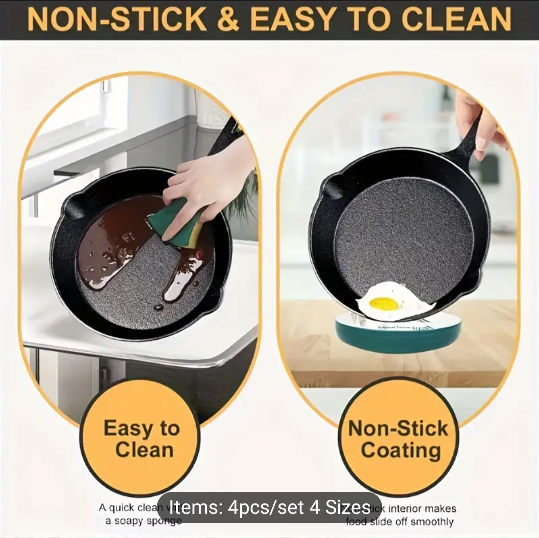 Premium Cast Iron Frying Pan – Non-Stick Skillet for Induction & All Cooktops (16/20/26/30cm)

Perfect for Breakfast, Omelettes, Pancakes & More