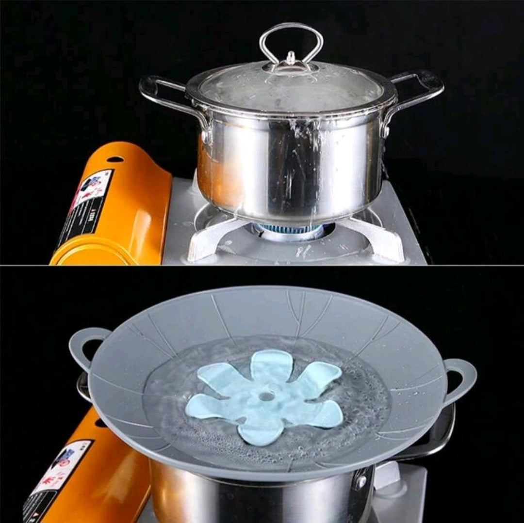Silicone Spill Stopper Lid Cover – Multi-Functional Boil-Over Safeguard for Pots & Pans