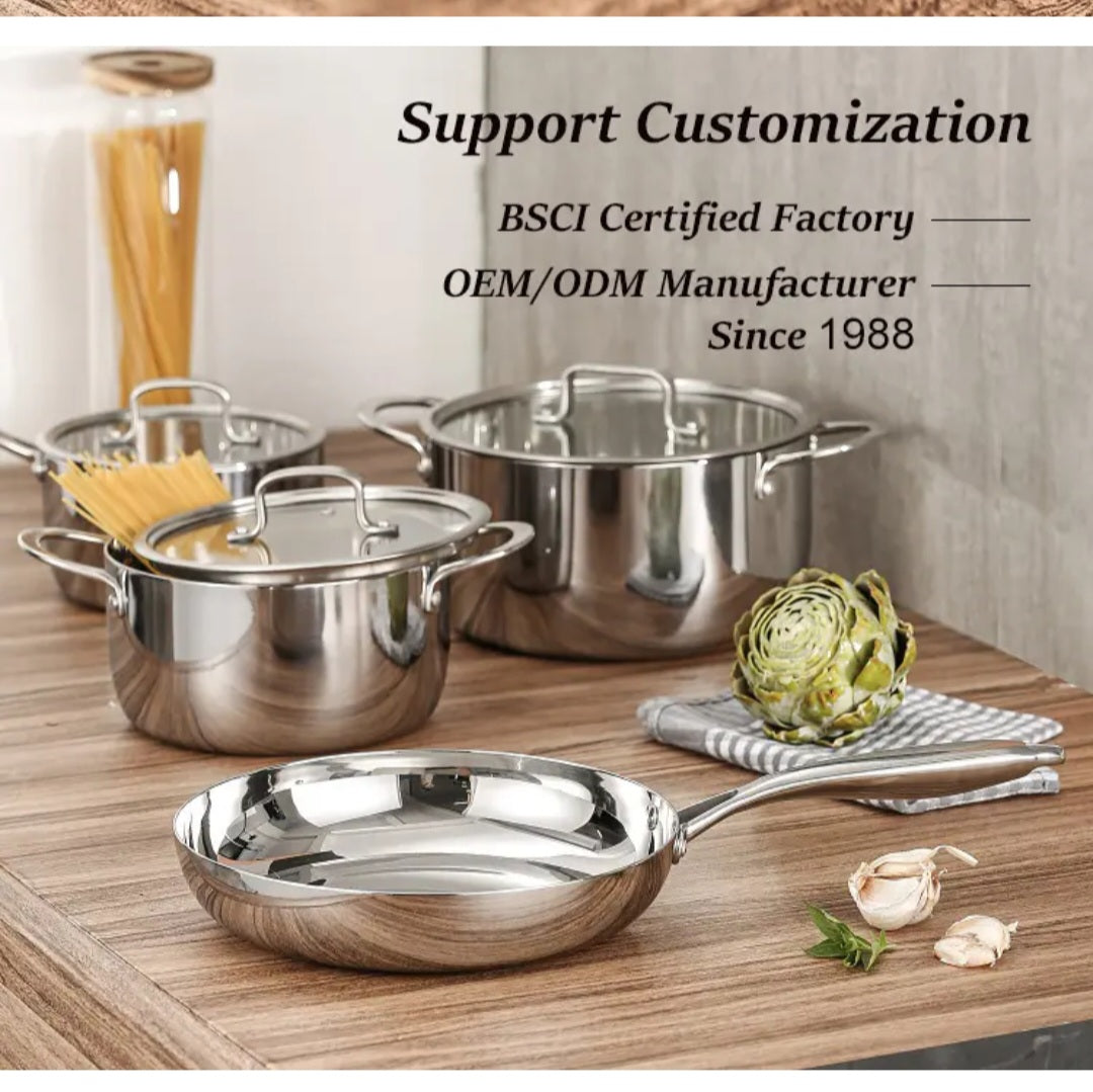 3-Ply Stainless Steel Cooking Set