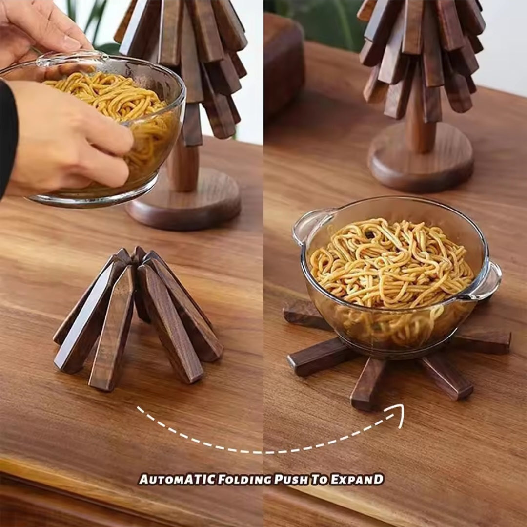 Wooden Trivet Anti-Scad Heat Resistant