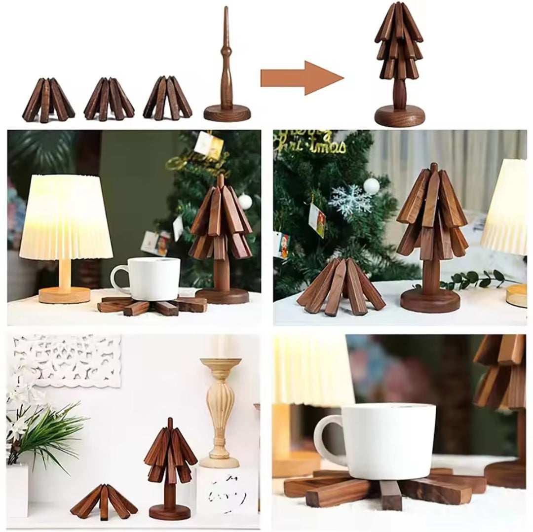 Wooden Trivet Anti-Scad Heat Resistant