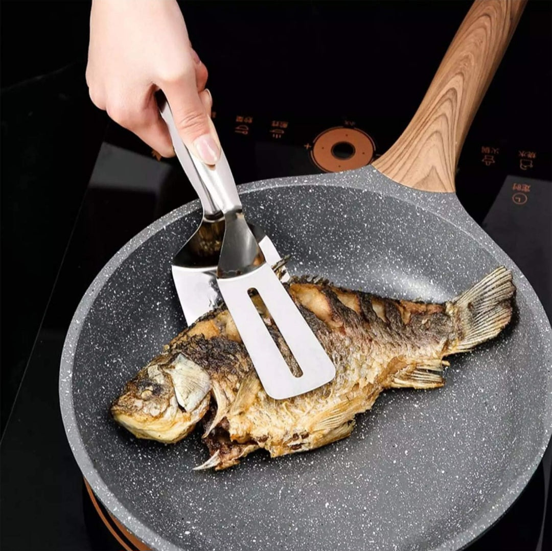 Multifunctional Stainless Steel Steak Clamp – Flip, Lift, and Serve with Ease