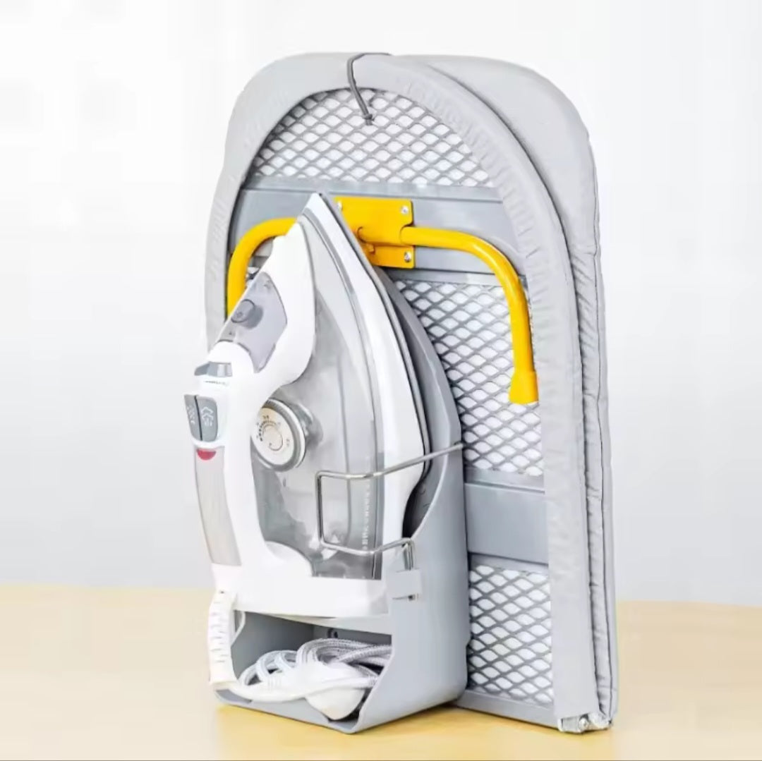 89cm Wall-Mounted Folding Ironing Board – Heat Resistant with Hook
