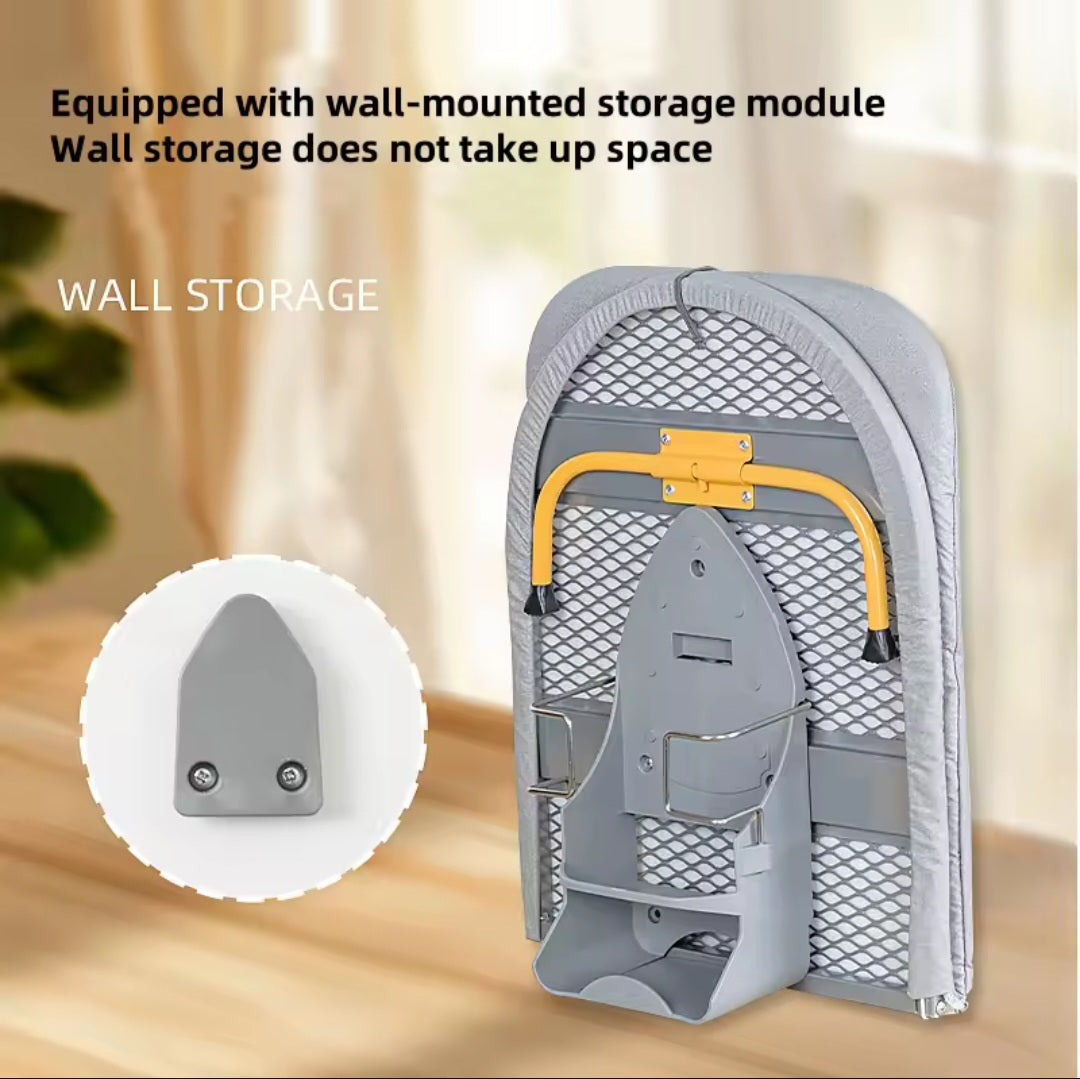 89cm Wall-Mounted Folding Ironing Board – Heat Resistant with Hook