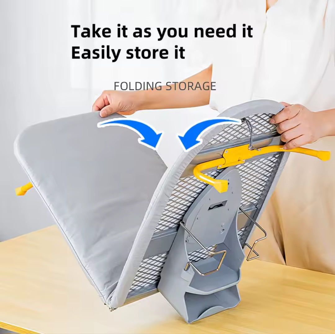 89cm Wall-Mounted Folding Ironing Board – Heat Resistant with Hook