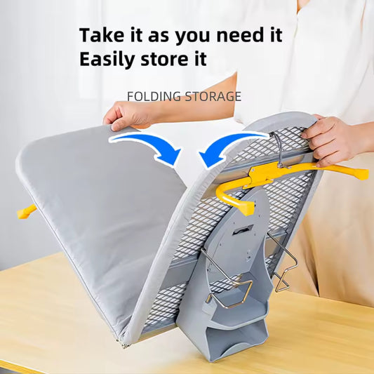 89cm Wall-Mounted Folding Ironing Board – Heat Resistant with Hook