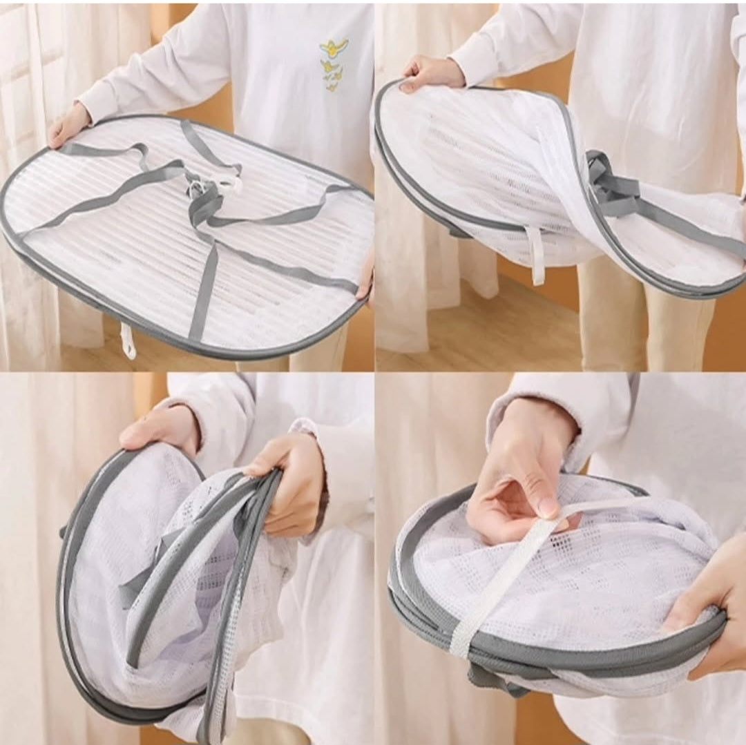 3 Layers Hanging Drying Net for Vegetables, Fruits, and Herbs – Foldable Food Dryer Cage