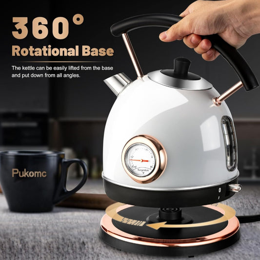 RTS Stainless Steel 1.8L Retro Electric Kettle
Add a touch of vintage charm to your kitchen.