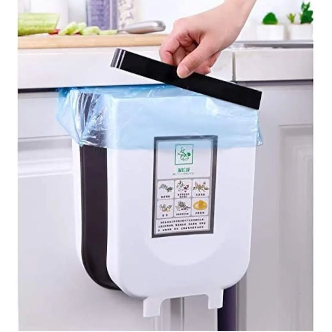 11L Large Capacity Foldable Wall-Mounted Kitchen Trash Can
