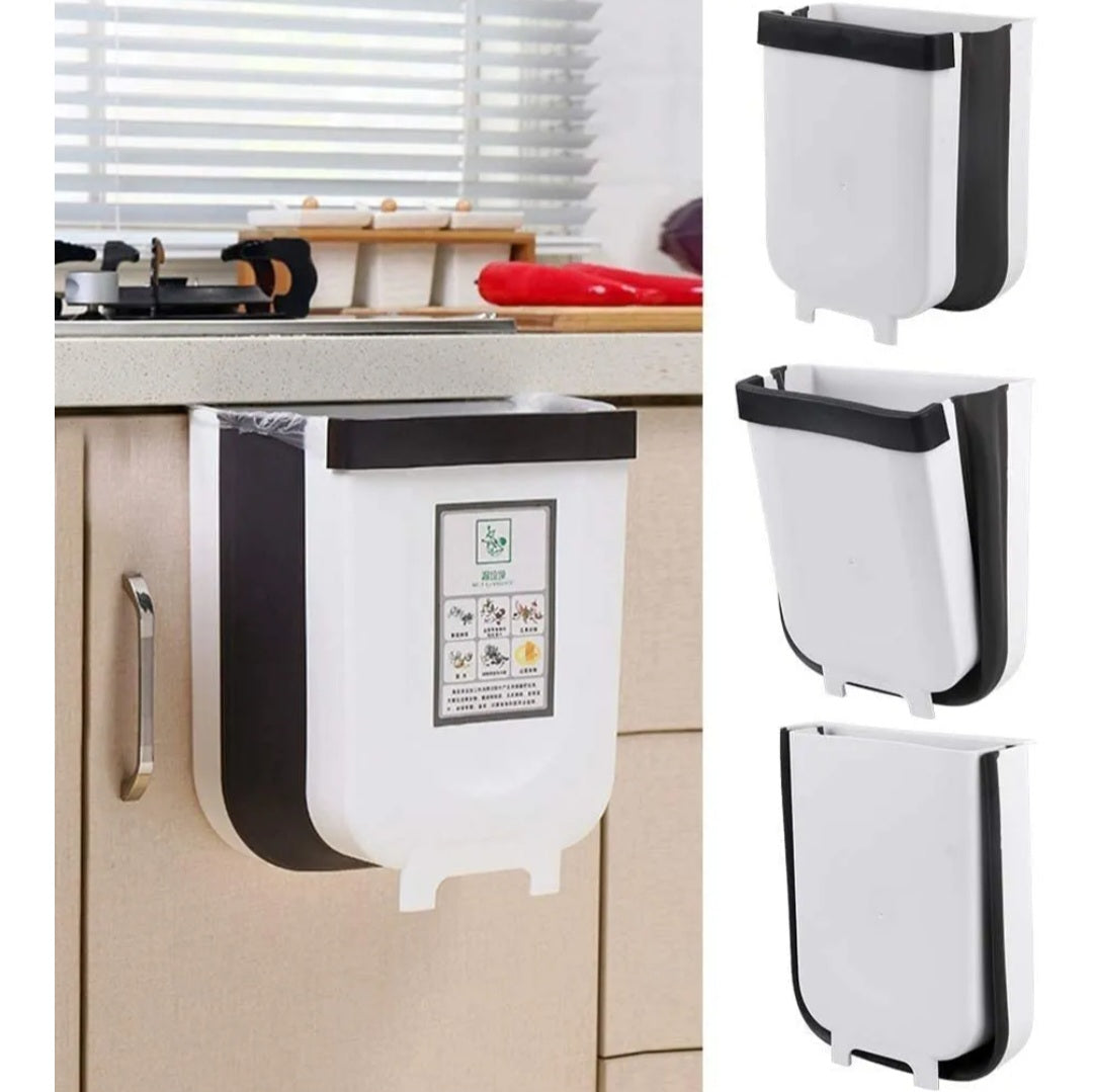 11L Large Capacity Foldable Wall-Mounted Kitchen Trash Can