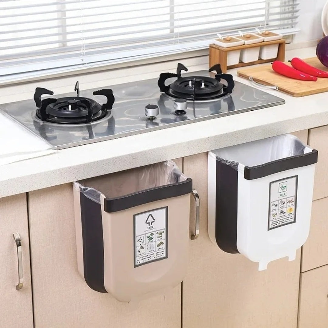 11L Large Capacity Foldable Wall-Mounted Kitchen Trash Can