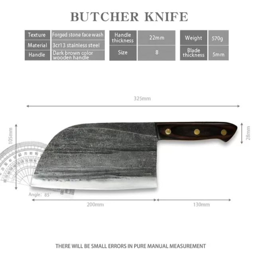 FINDKING Handmade Forged Chef Knife – 4Cr13Mov Steel
