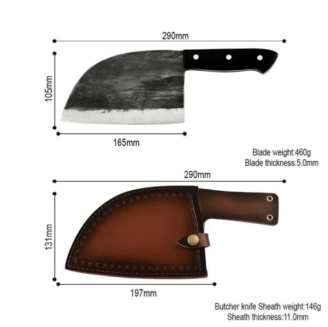 FINDKING Handmade Forged Chef Knife – 4Cr13Mov Steel