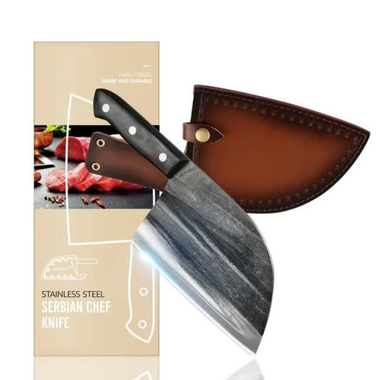 FINDKING Handmade Forged Chef Knife – 4Cr13Mov Steel