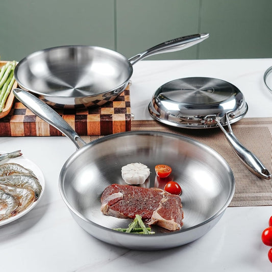 Premium 3-Ply Stainless Steel Pan