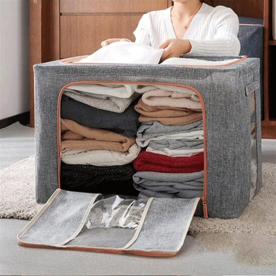 High-Quality Folding Clothes Storage Box – 66L / 80L / 100L