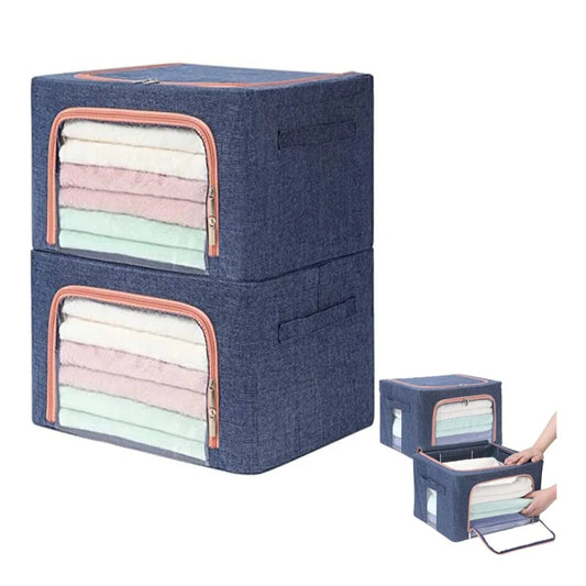 High-Quality Folding Clothes Storage Box – 66L / 80L / 100L