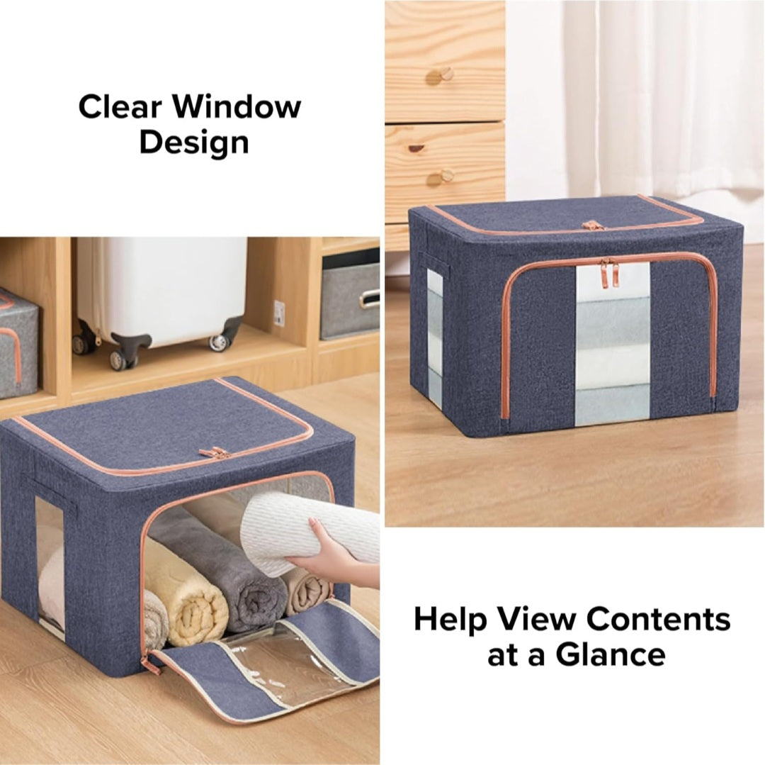 High-Quality Folding Clothes Storage Box – 66L / 80L / 100L