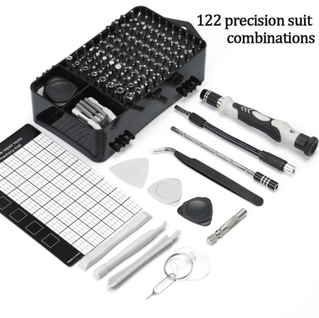 122-Piece Precision Screwdriver Set – Compact, Multi-Functional Toolkit for Home Maintenance